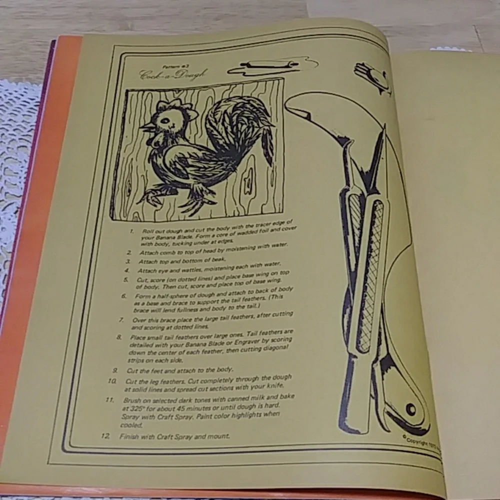 Dough Art Techniques, vintage crafts booklet